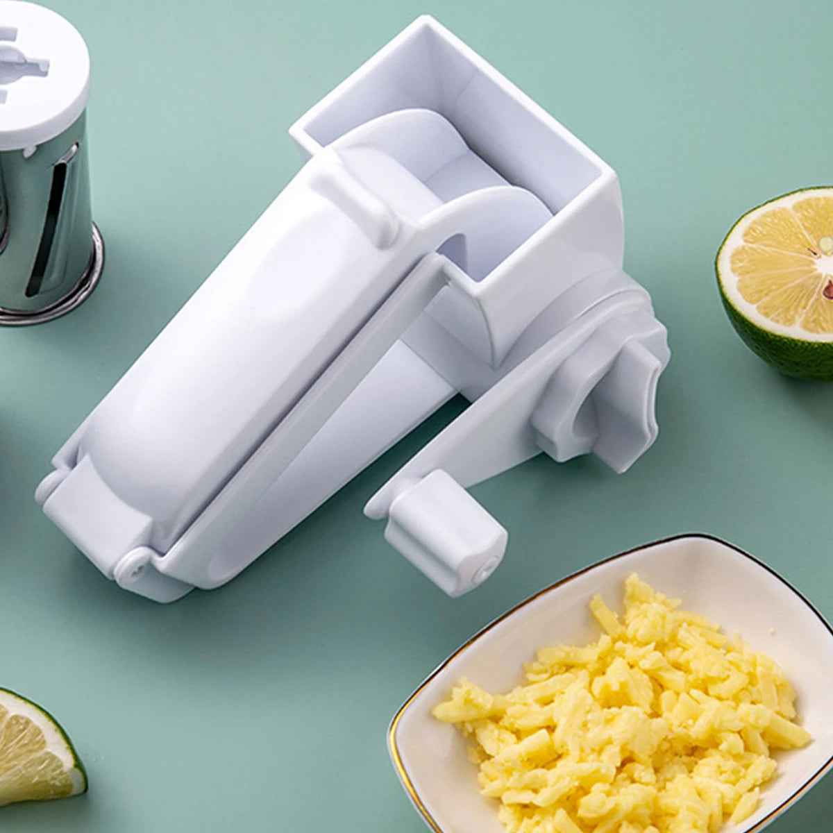 1PC Hand-cranked cheese grater; kitchen creative cheese grater; multi-functional cheese shredder cheese grater.