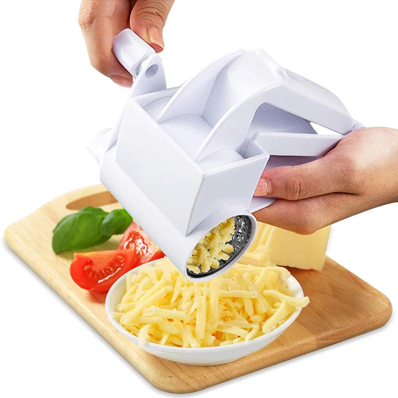 3 In 1 Cheese Grater Handheld Rotary Cheese Grater Butter Chocolate Grater With Handle Cheese Cutter Kitchen Accessories