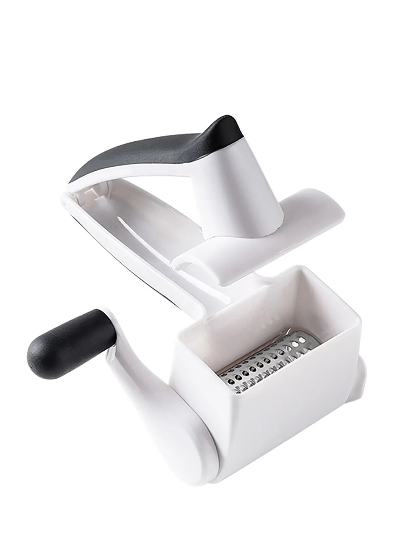 Classic Rotary Cheese Grater - Handheld Grater - Can be used for Hard Cheese, Chocolate & More - With Comfortable Handle & Drum