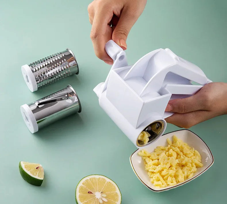 3 in 1 Hand-Cranked Rotating Cheese Graters Multi-functional Cheese Grater Creative Foldable Cheese Shredder for Kitchen Supply