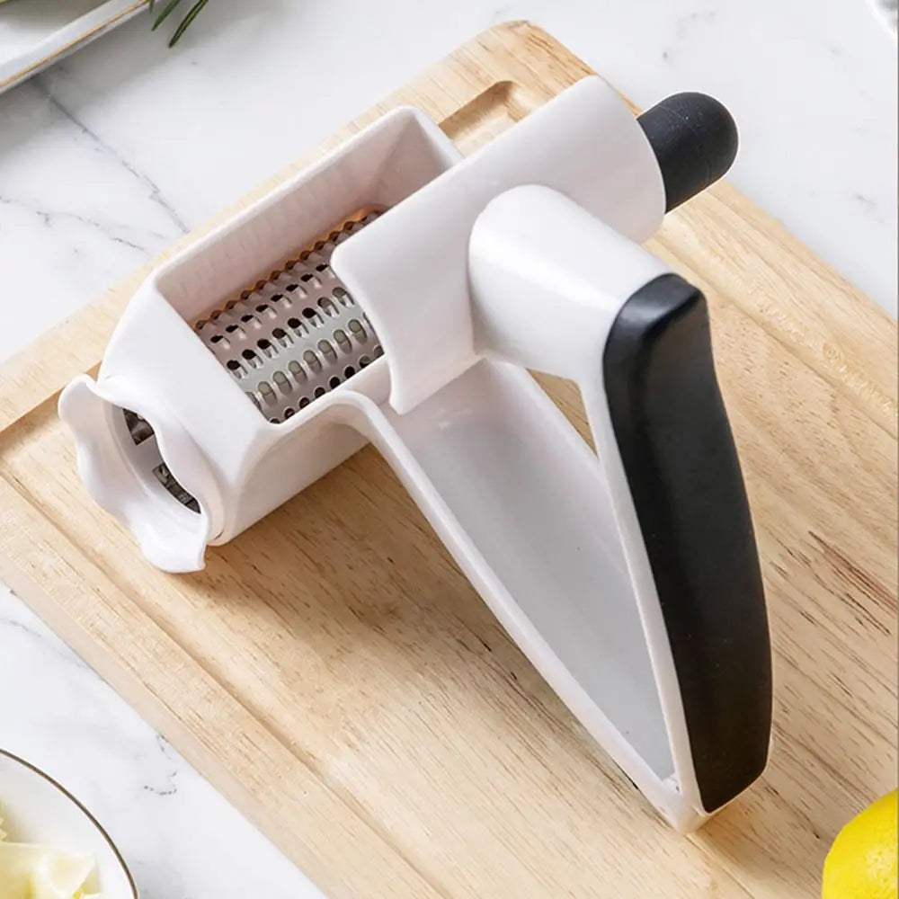 3-in-1 Hand-Cranked Cheese Grater Rotary Hand Crank Parmesan Cheese Shredder Detachable Handheld Chocolate Grater Butter
