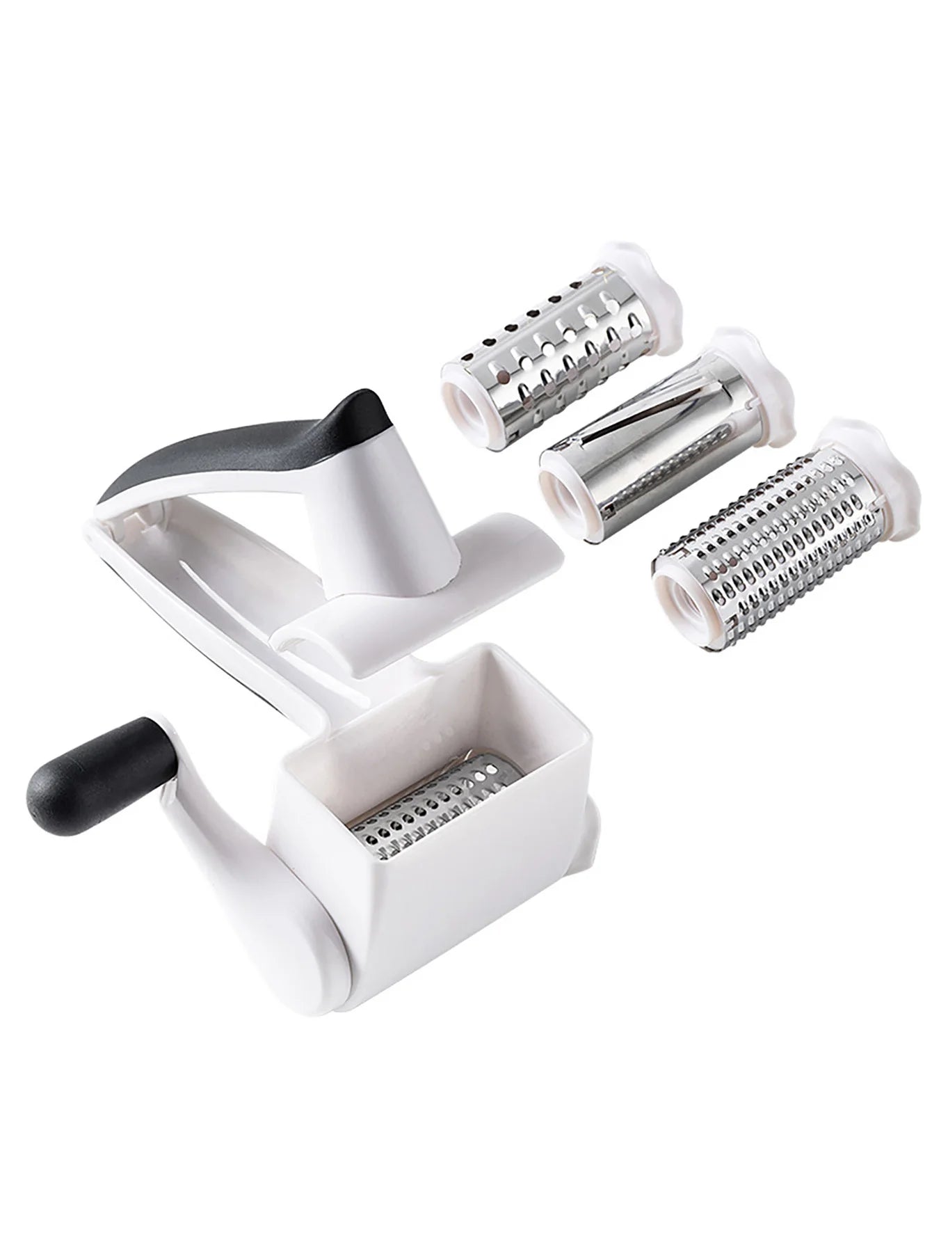 Classic Rotary Cheese Grater - Handheld Grater - Can be used for Hard Cheese, Chocolate & More - With Comfortable Handle & Drum