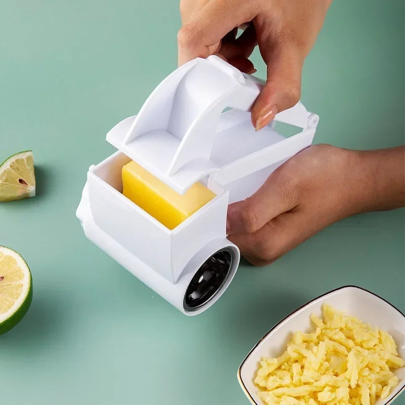 3 in 1 Hand-Cranked Rotating Cheese Graters Multi-functional Cheese Grater Creative Foldable Cheese Shredder for Kitchen Supply