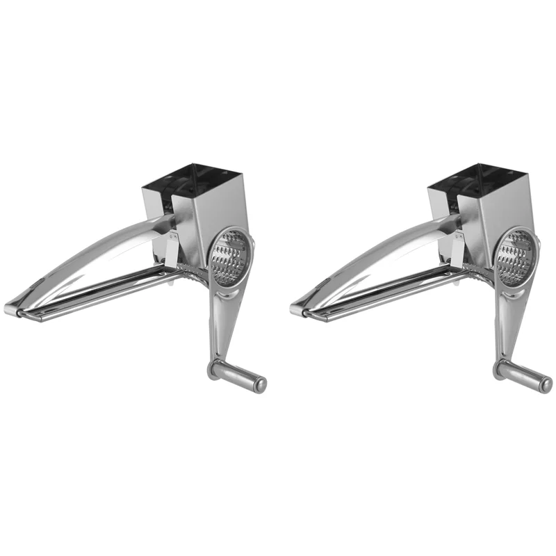 A19F-2X Rotary Cheese Grater-Stainless Steel Cheese Grater Shredder Cutter Grinder For Cheese Vegetable Nuts Chocolate