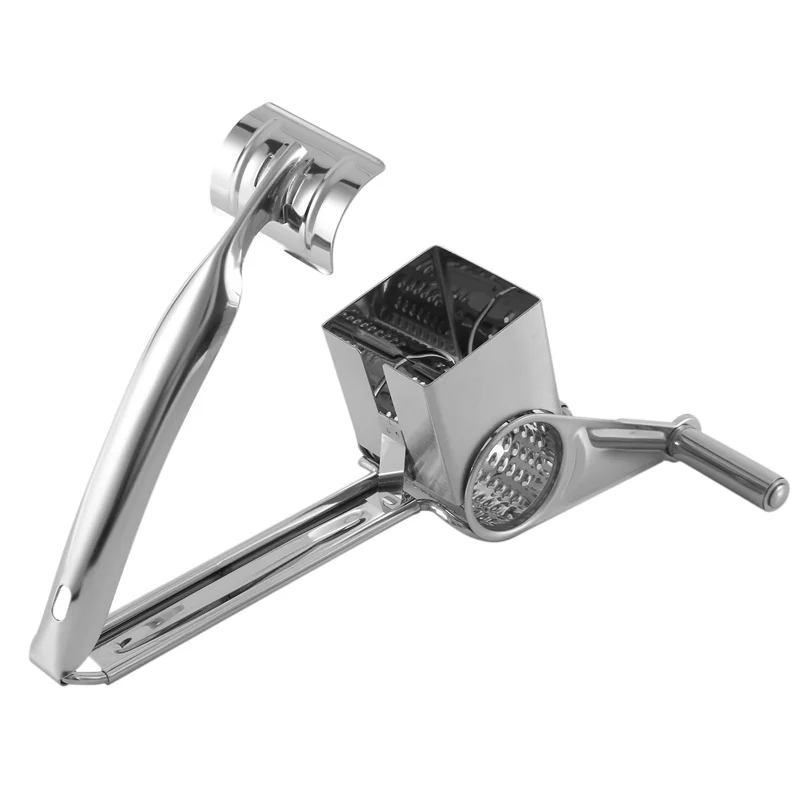 A19F-2X Rotary Cheese Grater-Stainless Steel Cheese Grater Shredder Cutter Grinder For Cheese Vegetable Nuts Chocolate