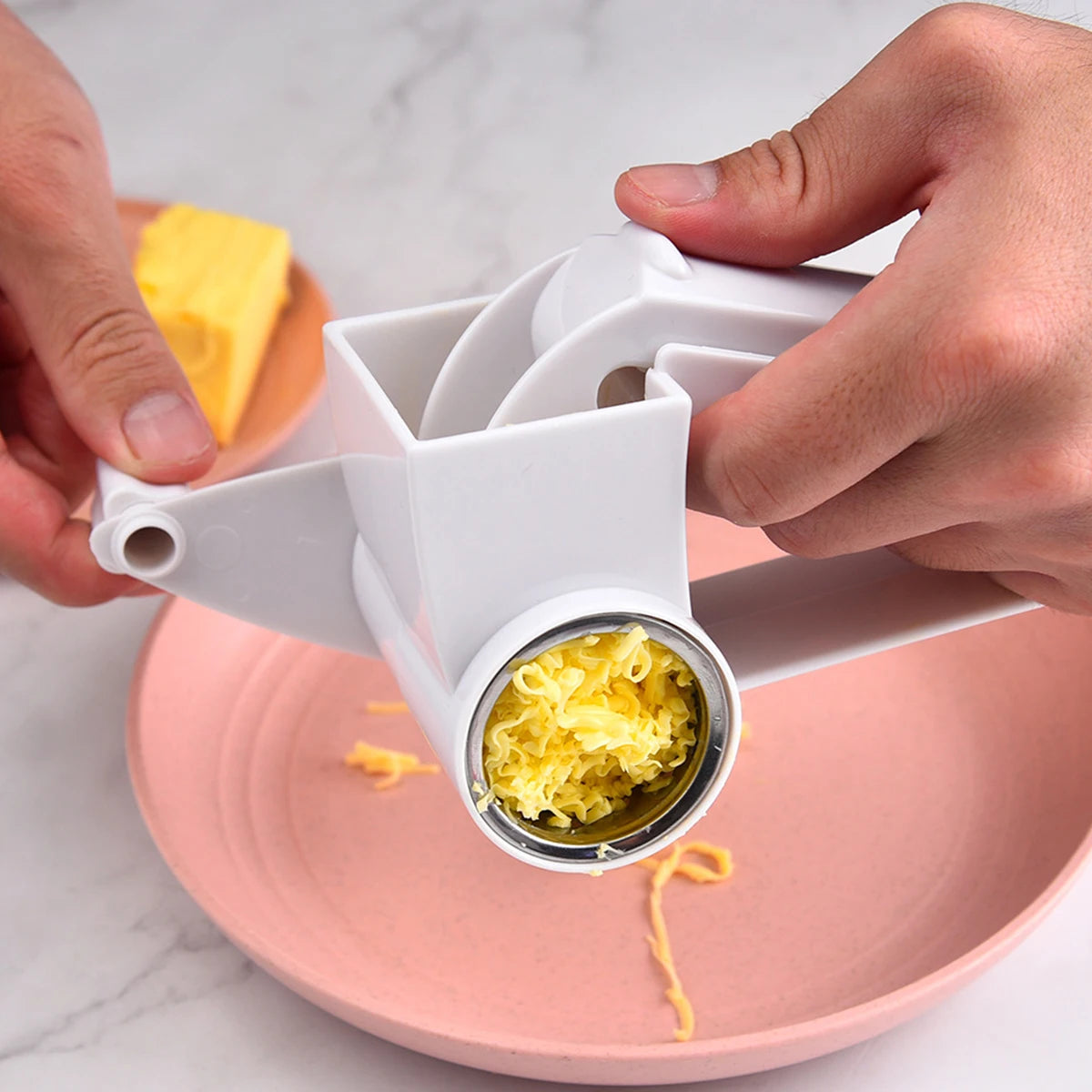 1PC Hand-cranked cheese grater; kitchen creative cheese grater; multi-functional cheese shredder cheese grater.