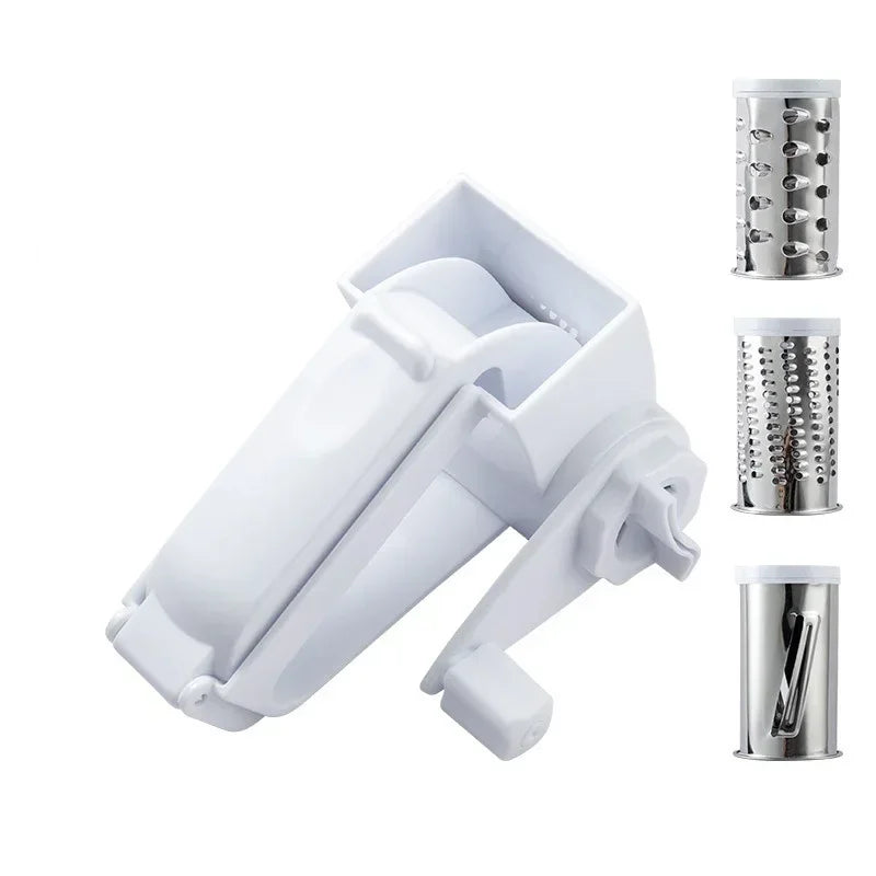 3 in 1 Hand-Cranked Rotating Cheese Graters Multi-functional Cheese Grater Creative Foldable Cheese Shredder for Kitchen Supply