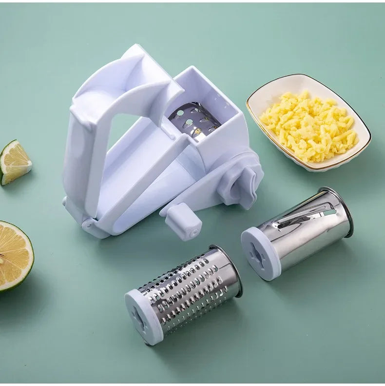 3 in 1 Hand-Cranked Rotating Cheese Graters Multi-functional Cheese Grater Creative Foldable Cheese Shredder for Kitchen Supply
