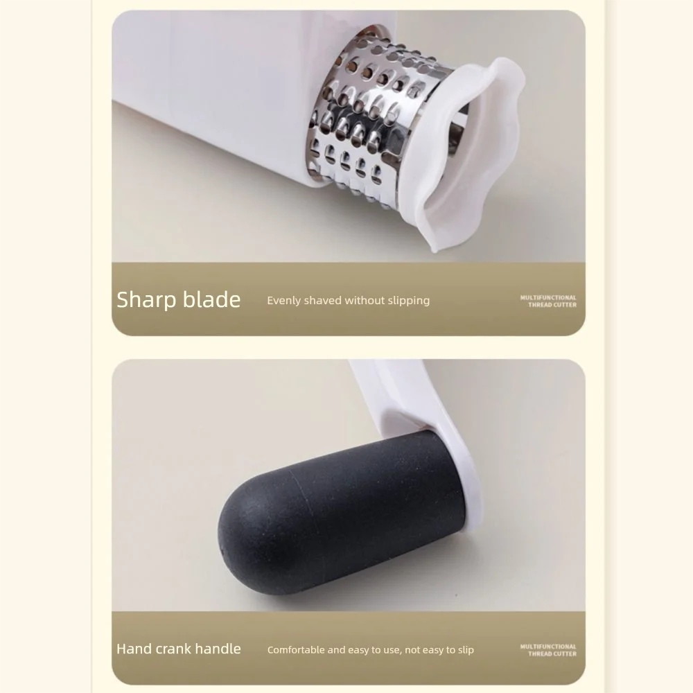 3-in-1 Hand-Cranked Cheese Grater Rotary Hand Crank Parmesan Cheese Shredder Detachable Handheld Chocolate Grater Butter