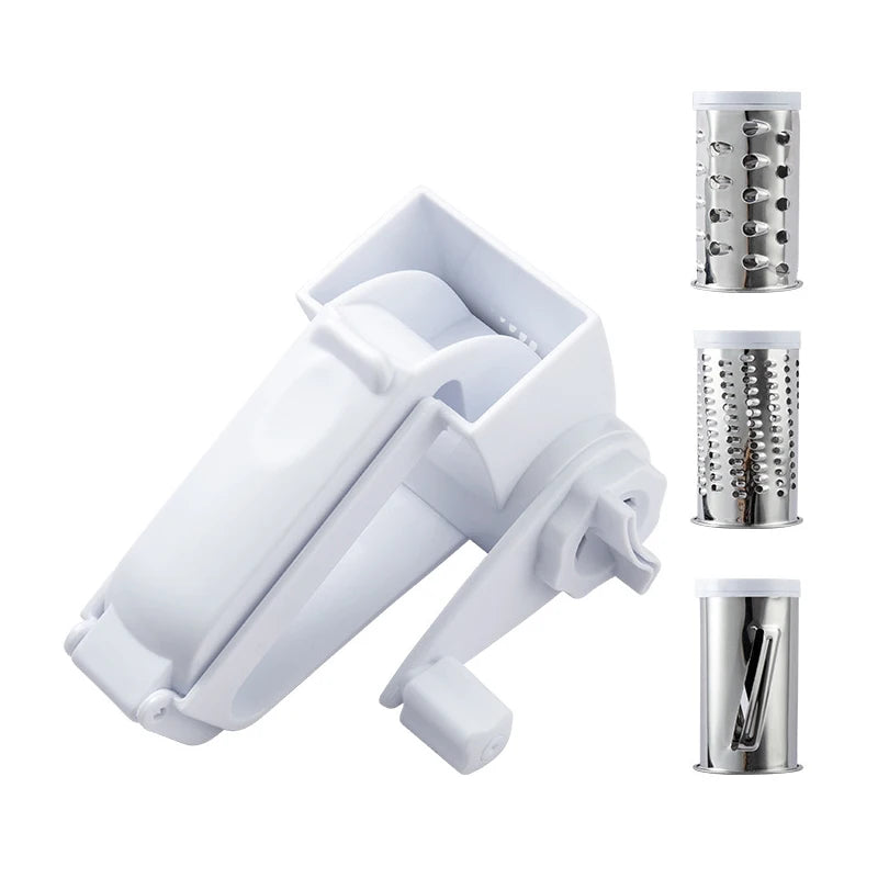 3 In 1 Cheese Grater Handheld Rotary Cheese Grater Butter Chocolate Grater With Handle Cheese Cutter Kitchen Accessories