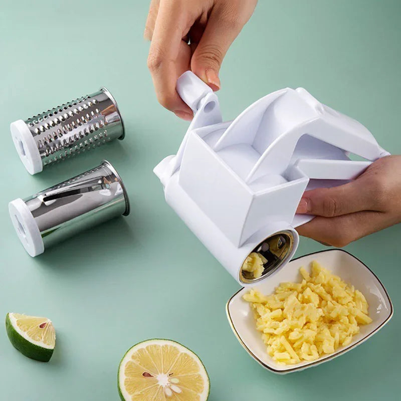 3 in 1 Hand-Cranked Rotating Cheese Graters Multi-functional Cheese Grater Creative Foldable Cheese Shredder for Kitchen Supply
