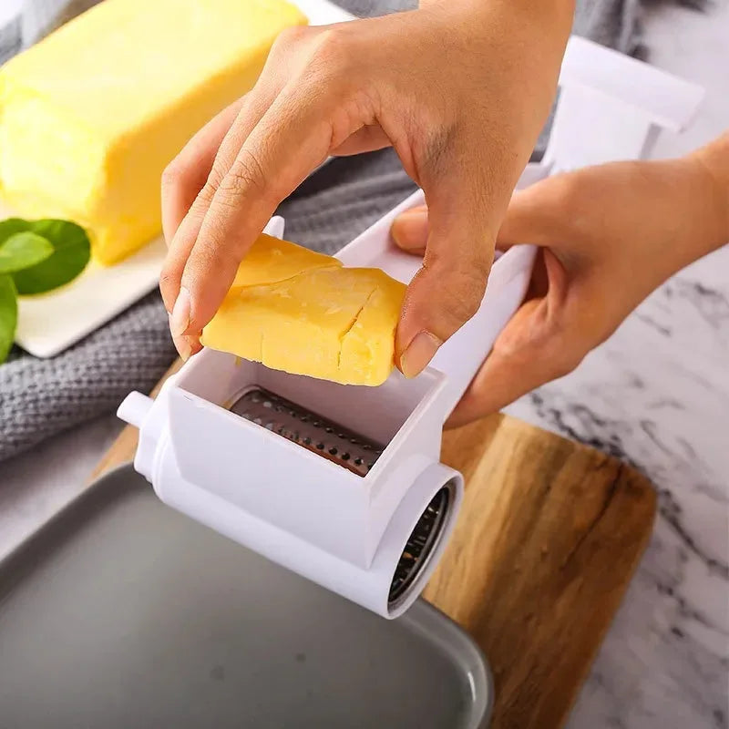 Hand-Cranked Cheese Grater Rotary Multi-functional Cheese Grater Creative Kitchen Cheese Shredder for Kitchen