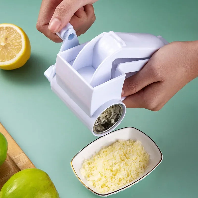 3 in 1 Hand-Cranked Rotating Cheese Graters Multi-functional Cheese Grater Creative Foldable Cheese Shredder for Kitchen Supply